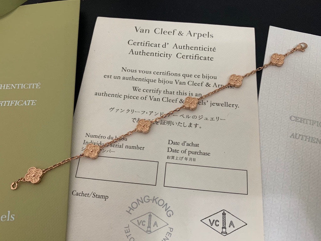 18K Van Cleef & Arpels Sweet Alhambra Six Motifs Bracelet