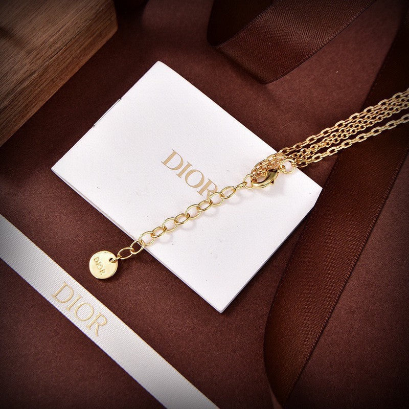 18K Petit Dior Crystals Necklace