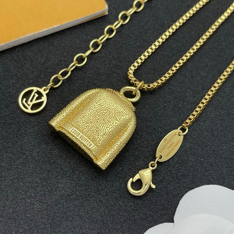 18K Louis Vuitton Dress Gold Necklace
