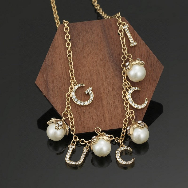 18K Gucci Pearl Necklace