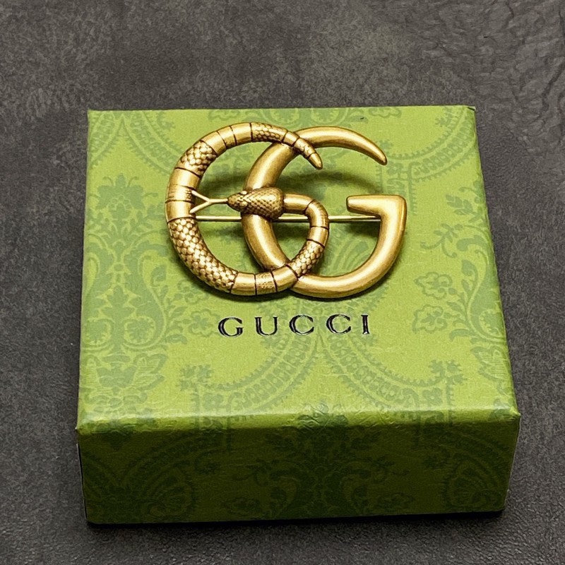 18K Gucci Snake Brooch
