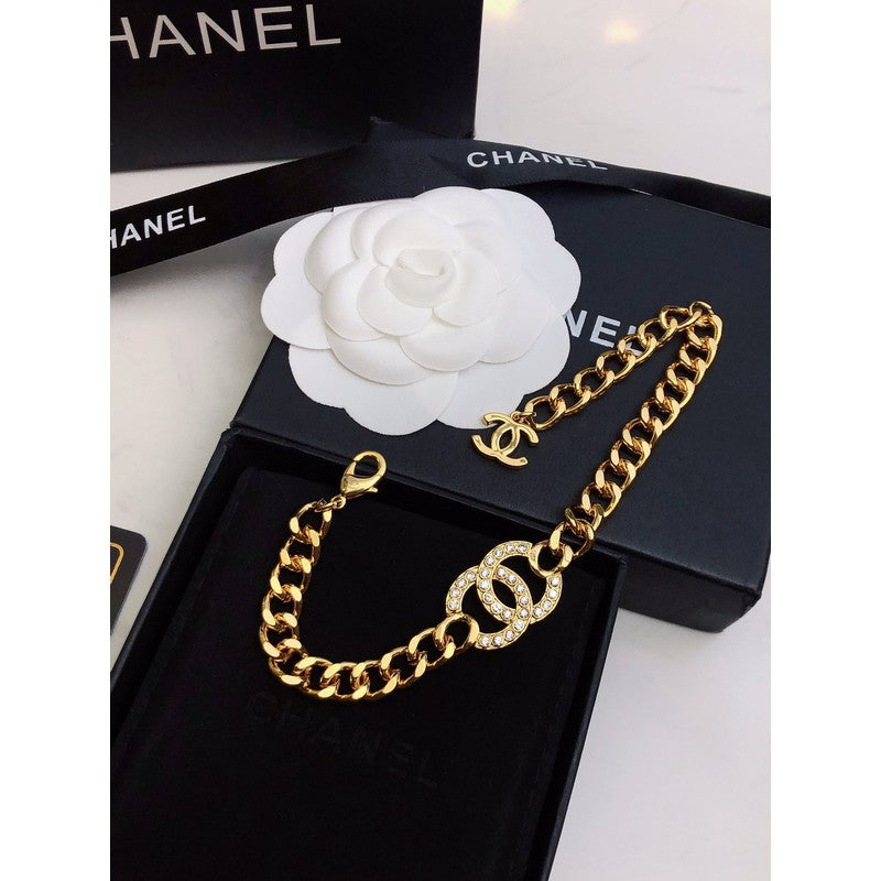 18K Chanel Diamond Chain Bracelet