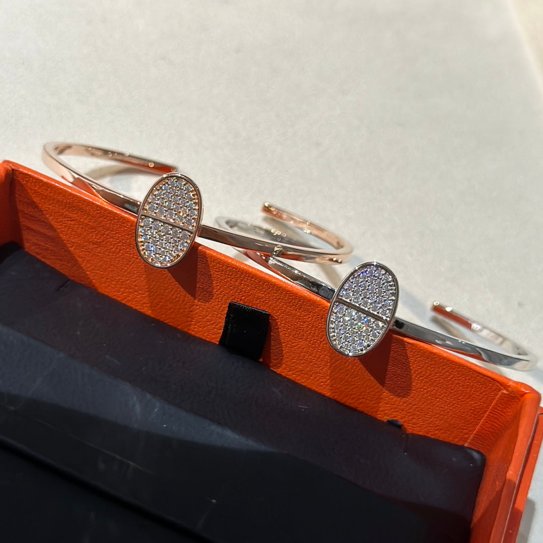 18K Chaine d'Ancre Verso Hermes Bracelet
