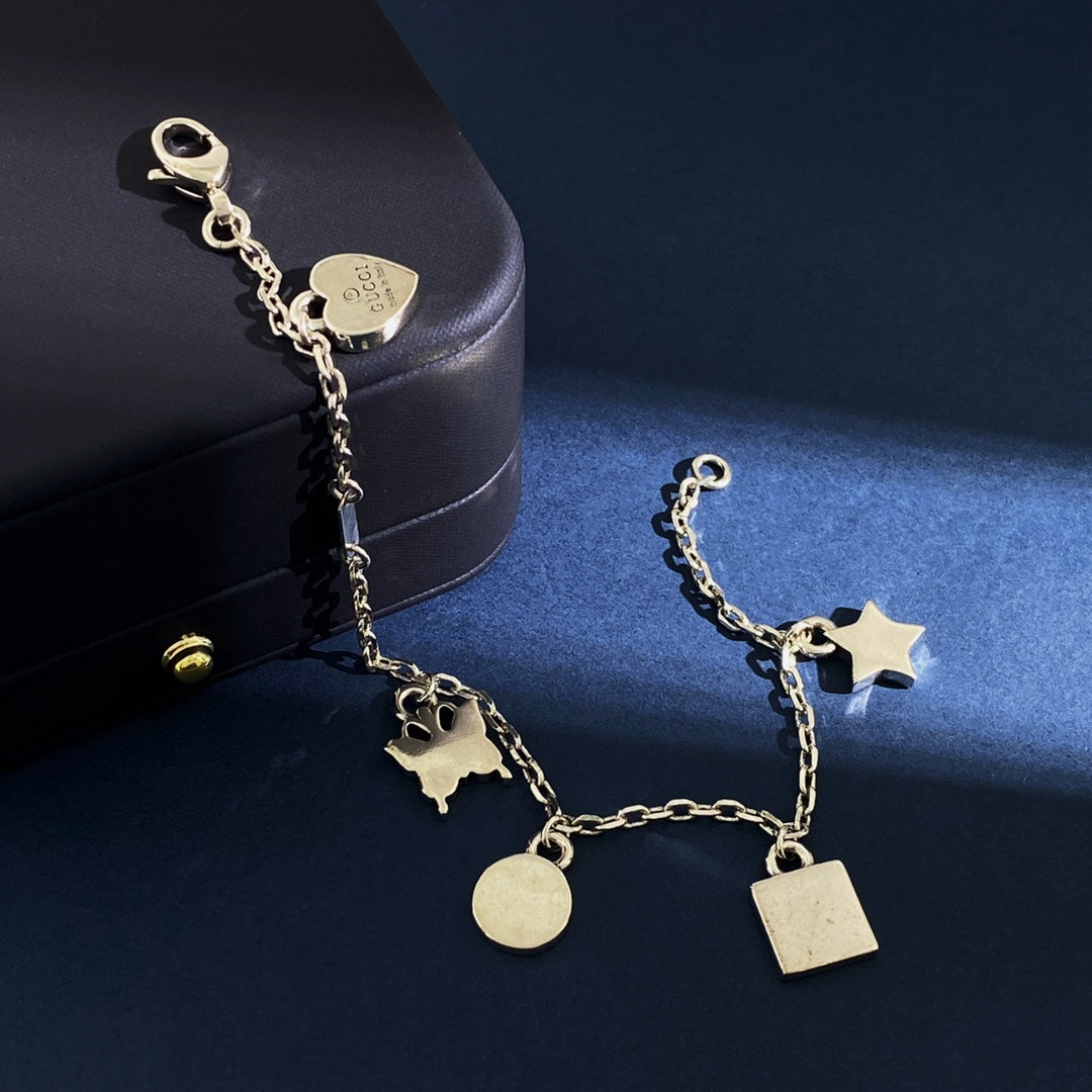 18K Gucci Letter Bracelet