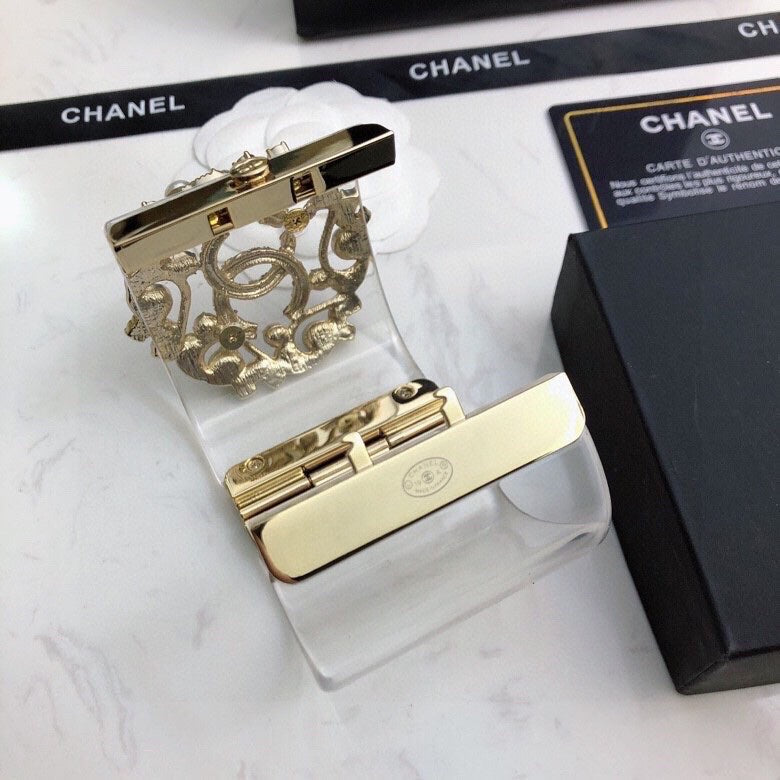 18K Chanel Transparent Cuff Bracelet