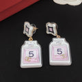 18K Chanel 24C Perfume Bottle Earrings