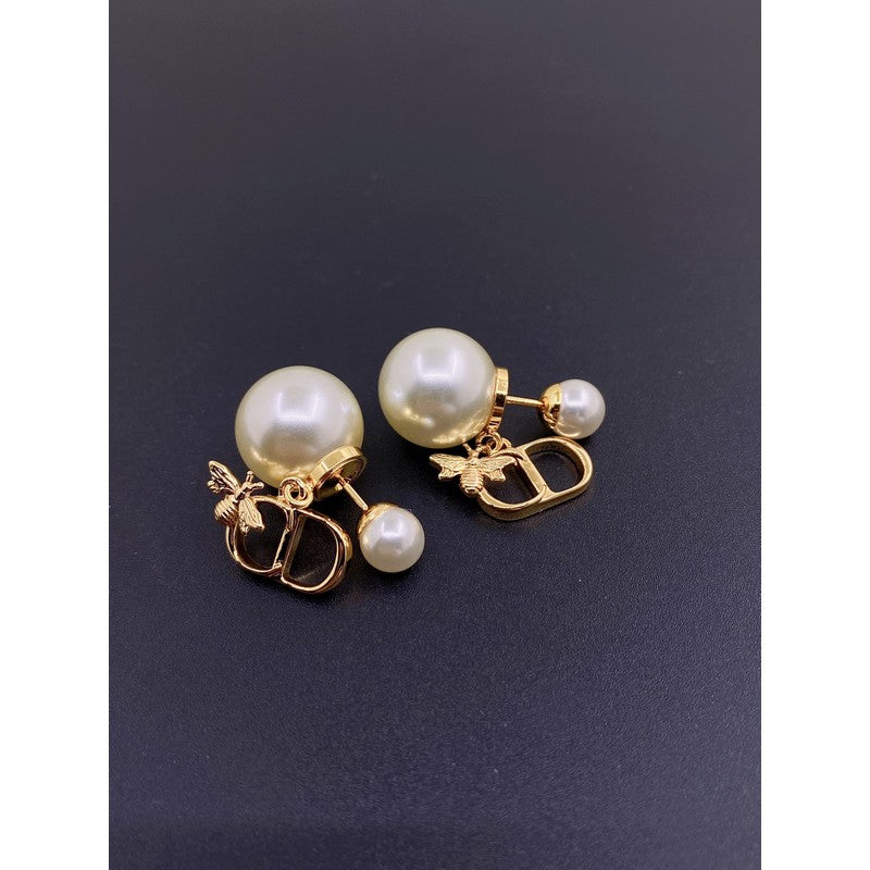 18K Dior Tribales Pearl Earrings