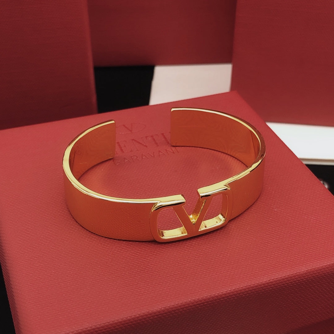 18K Valentino Vlogo Cuff Bracelet