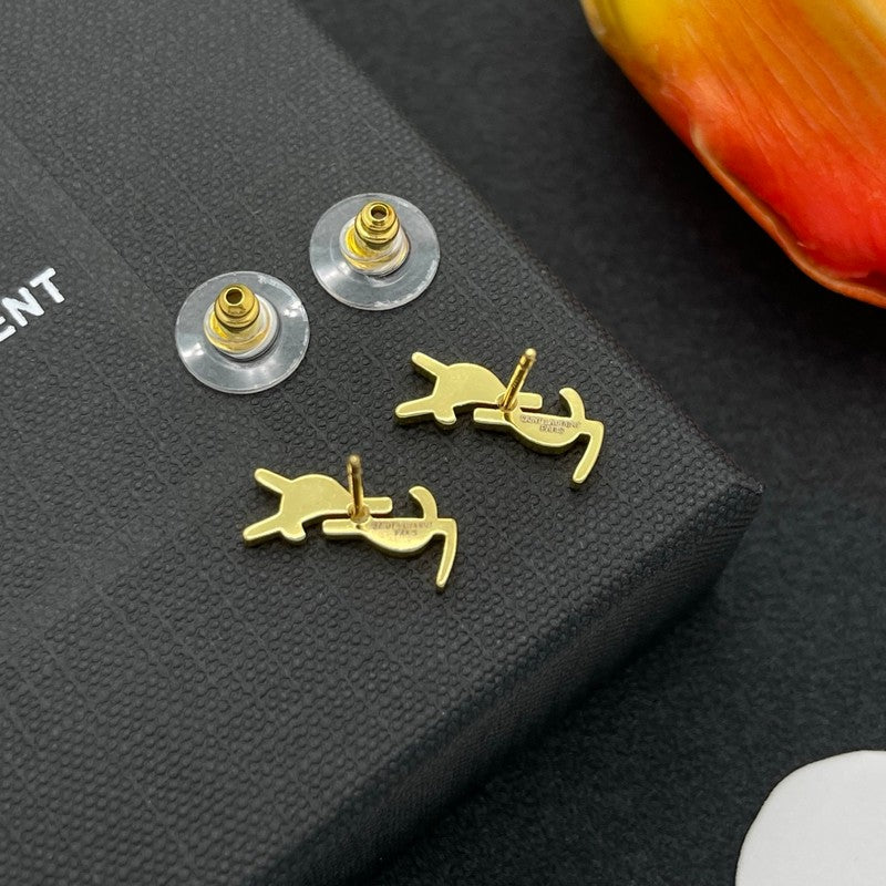 18K YSL Gold Earrings
