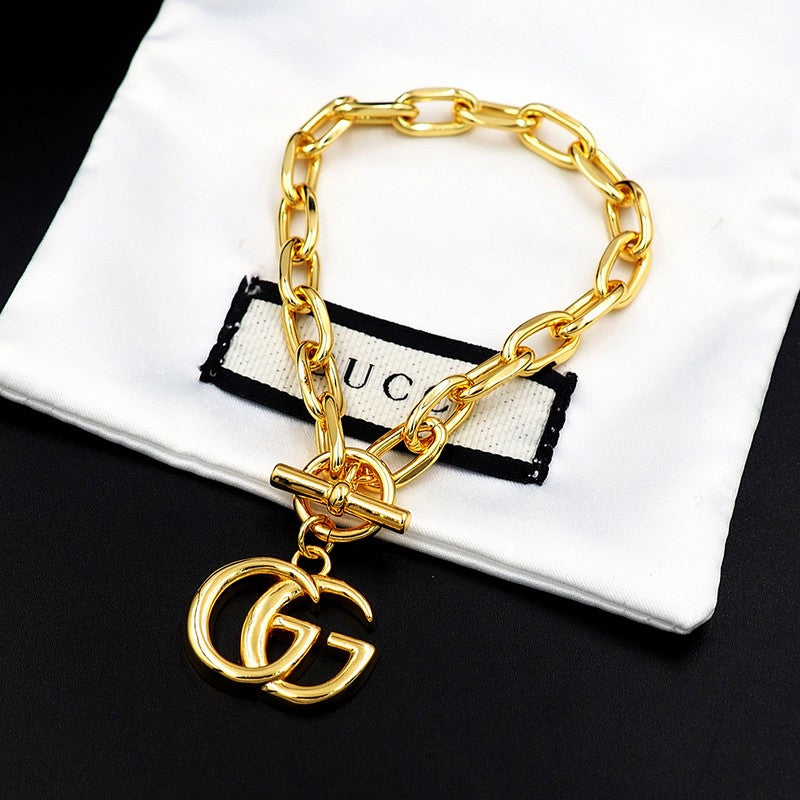 18K Gucci Interlocking G Gold Bracelet