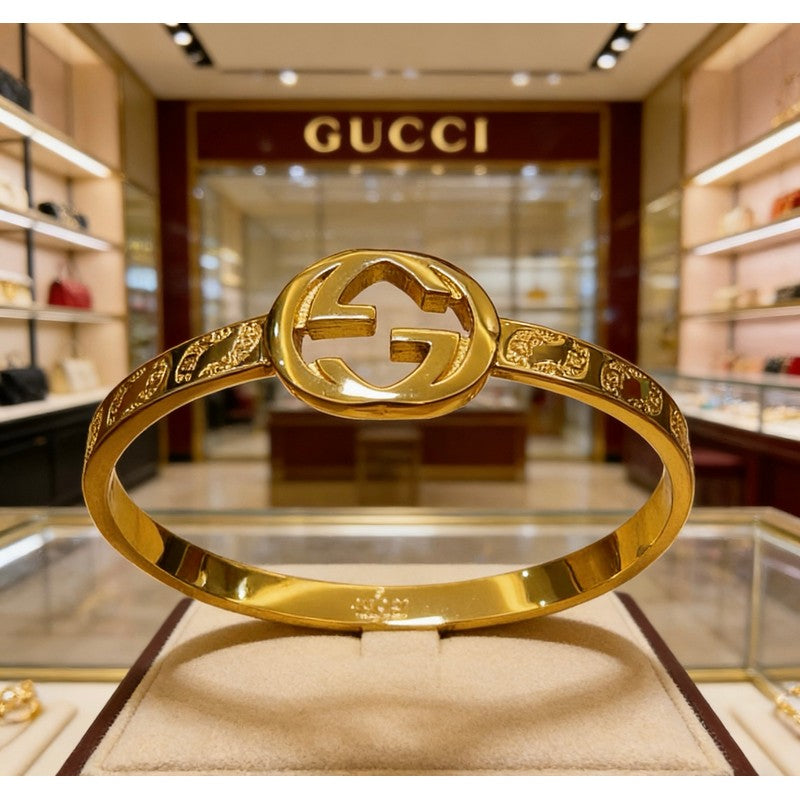 18K Gucci Interlocking G Gold Bracelet