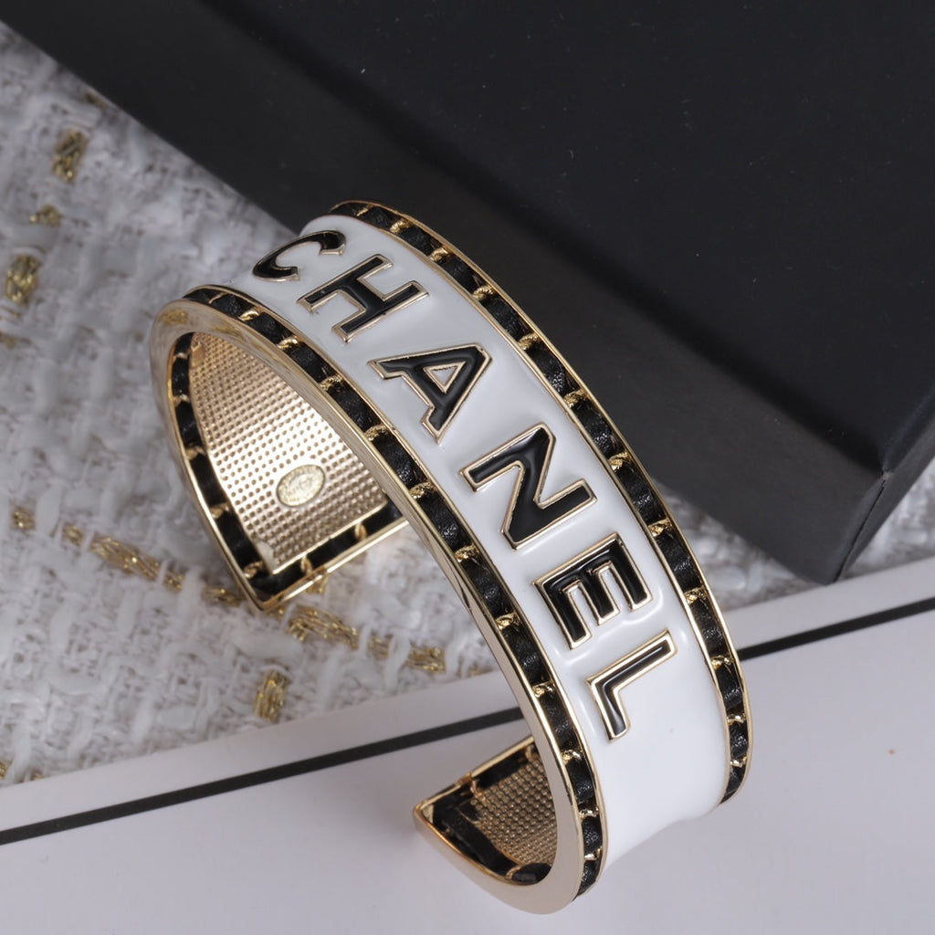 18K Chanel White Cuff Bracelet