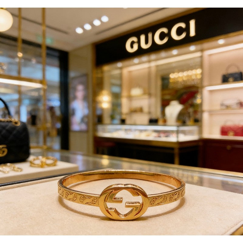 18K Gucci Interlocking G Gold Bracelet