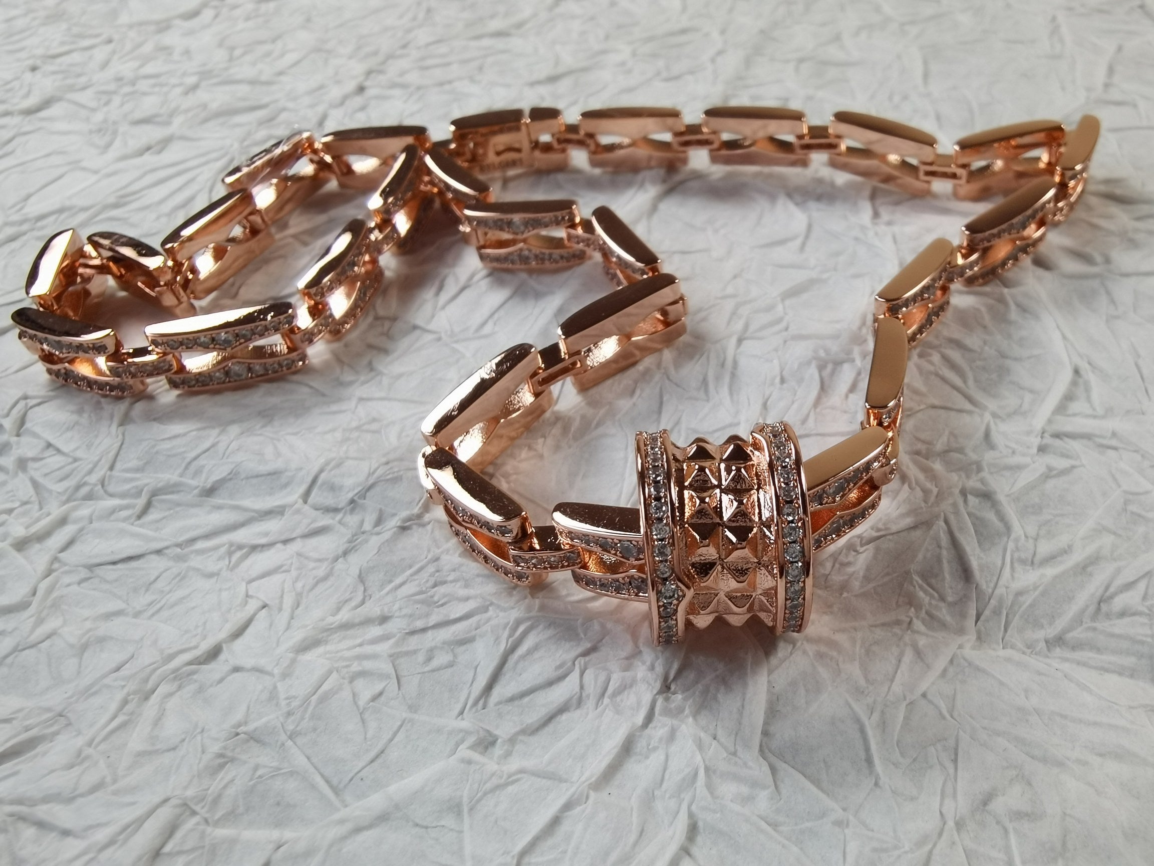 18K BVLGARI B.ZERO1 Diamonds Chain Link Necklace