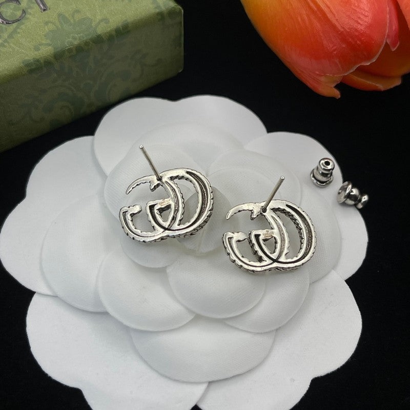 18K Gucci Twist Gold Earrings