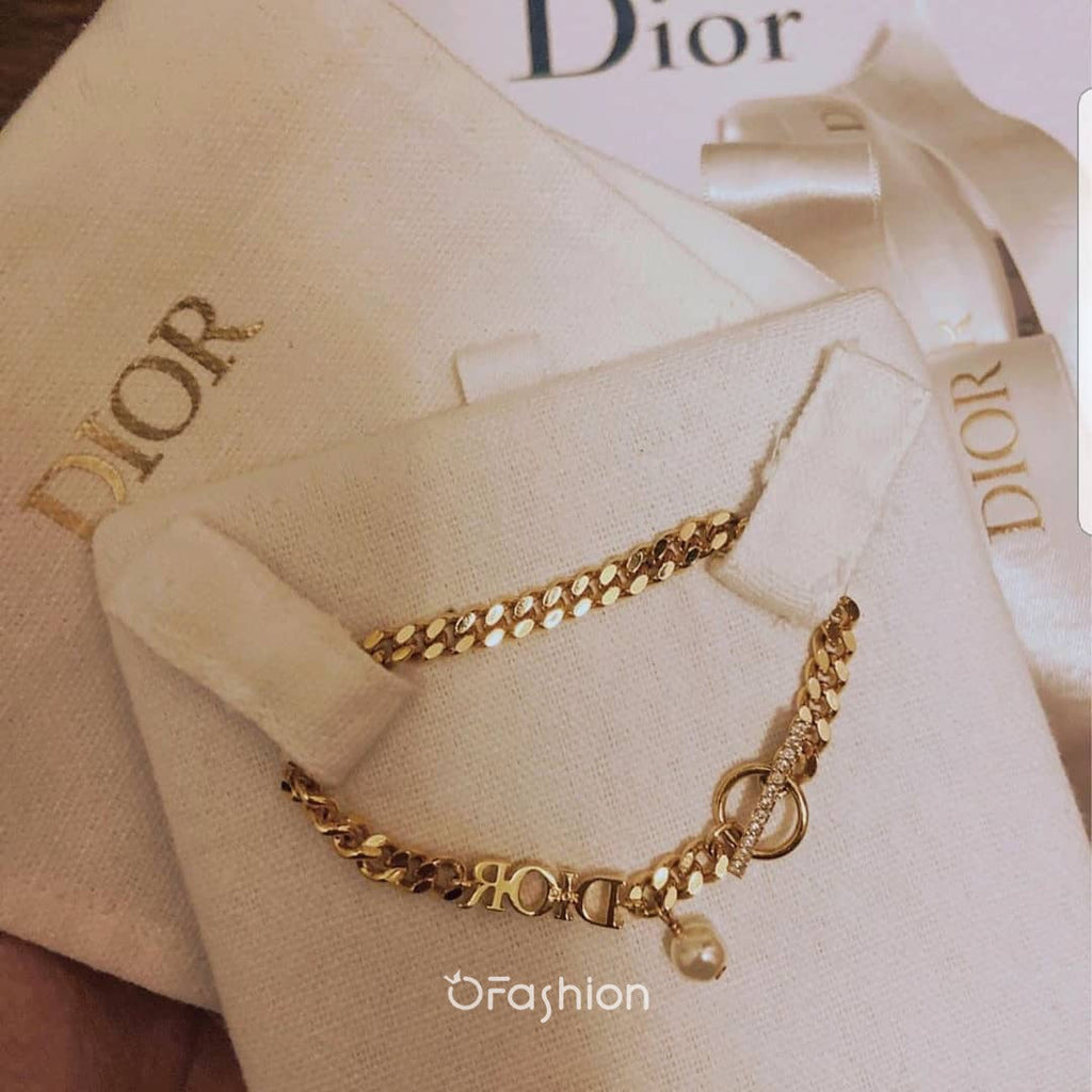 18K Dior Revolution Logo Bracelet