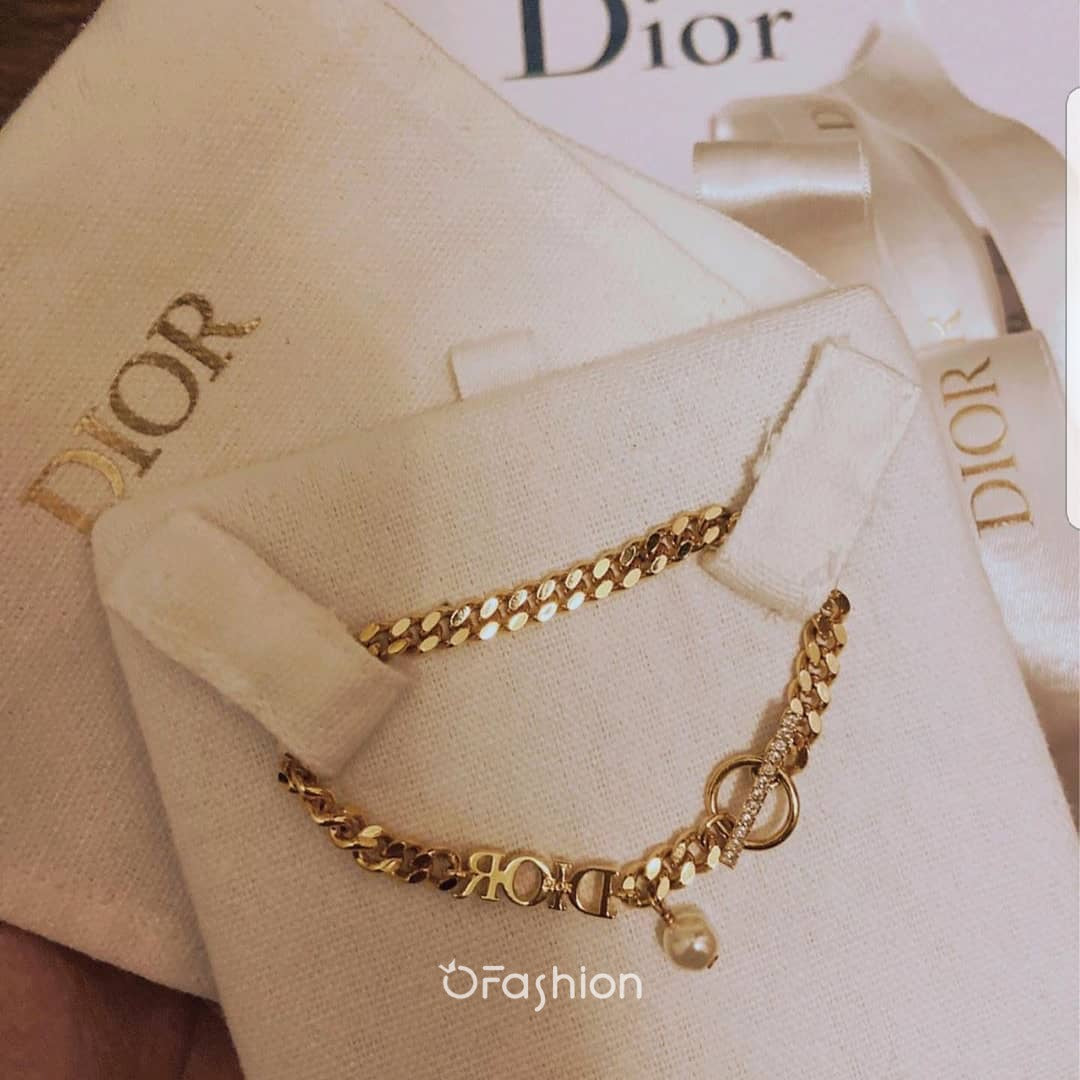 18K Dior Revolution Logo Bracelet
