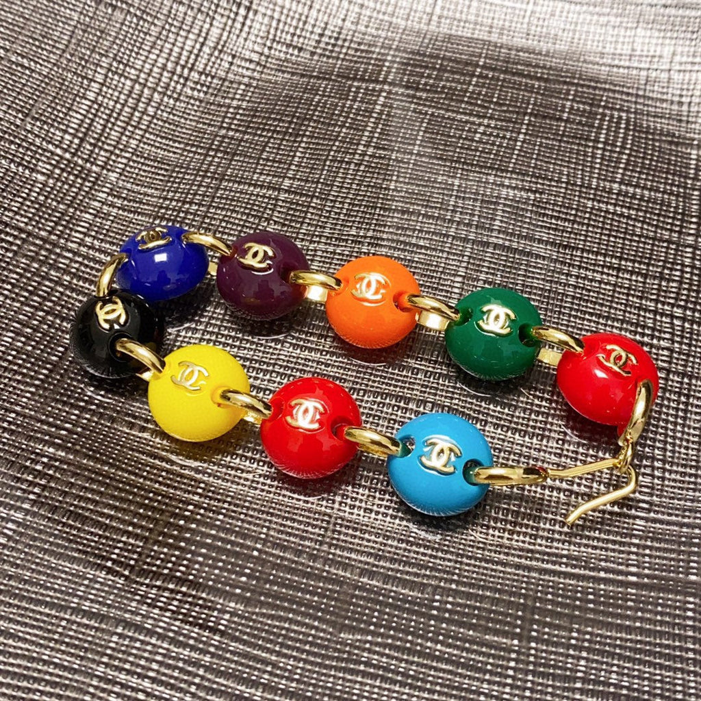 18K Chanel Color Beads Bracelet