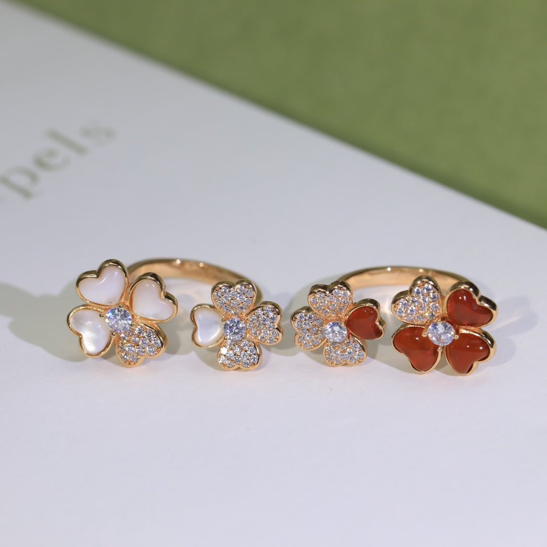 18K Van Cleef & Arpels Cosmos Between the Finger Diamond Ring