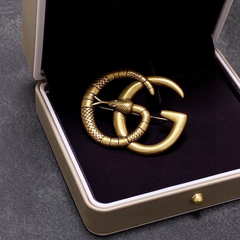 18K Gucci Snake Brooch
