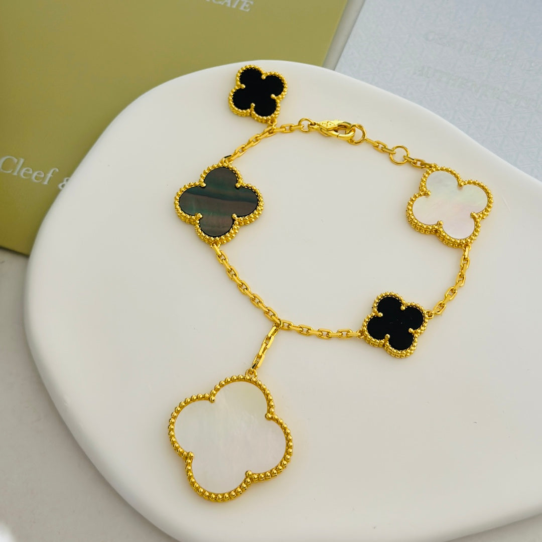 18K Van Cleef & Arpels Magic Alhambra Five Motifs Clover Bracelet
