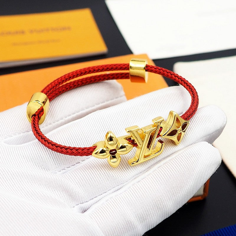 18K Louis Vuitton Monogram Red Gold Bracelet