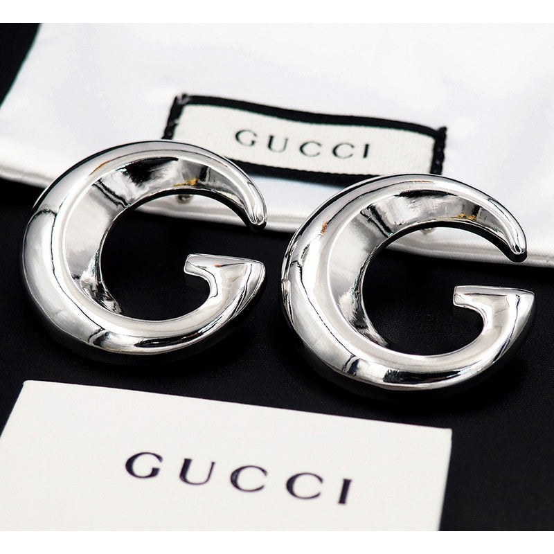 18K Gucci Large Gold Earrings