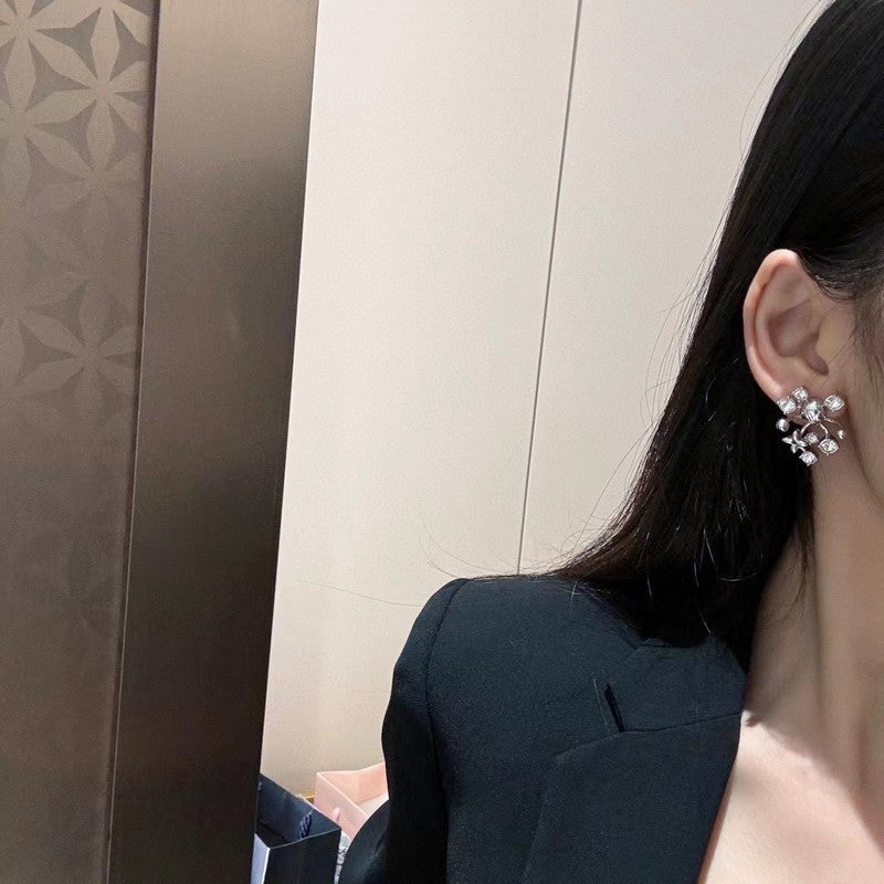 18K Louis Vuitton Diamond Earrings