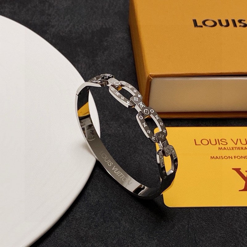 18K Louis Vuitton White Gold Bracelet