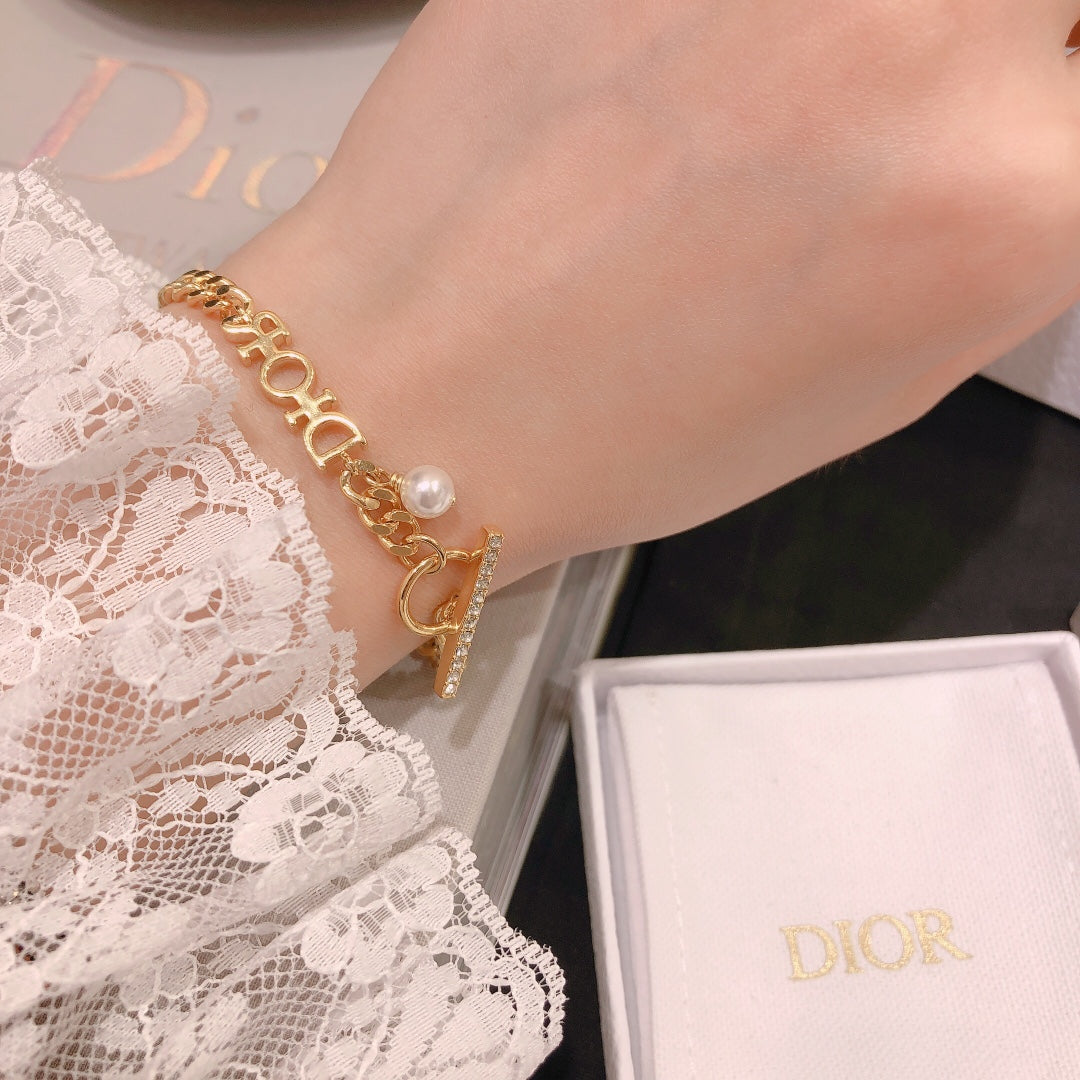 18K Dior Revolution Logo Bracelet