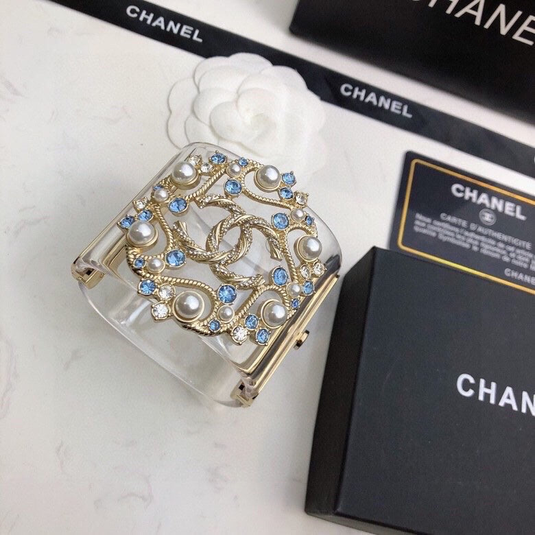 18K Chanel Transparent Cuff Bracelet
