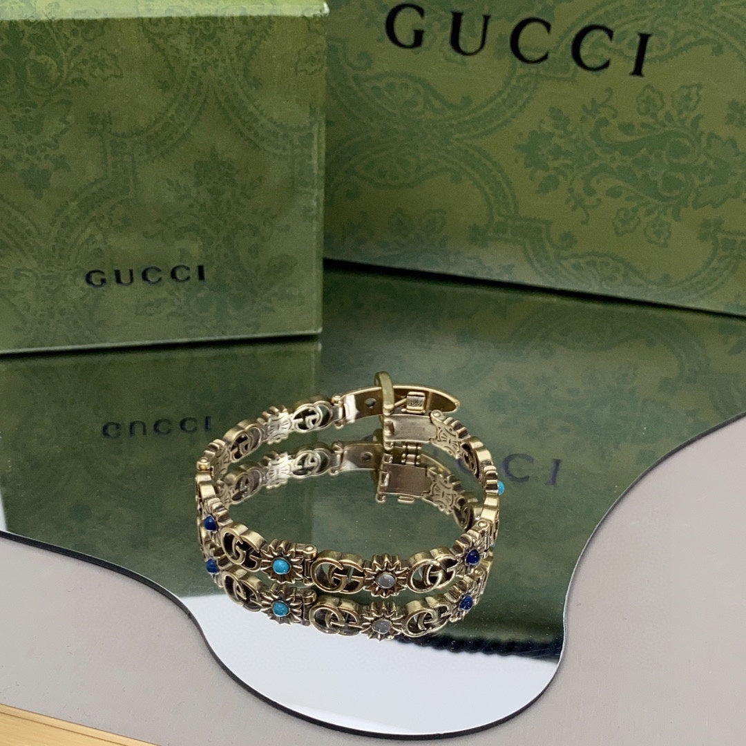 18K Gucci Flowers Bracelet