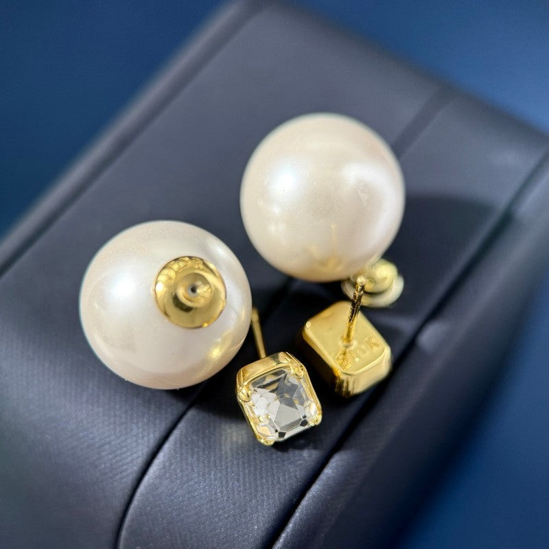 18K Dior Tribales Pearl Earrings
