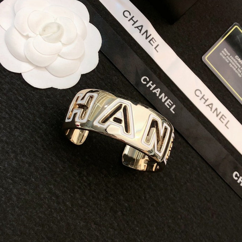 18K Chanel Black & White Cuff Bracelet