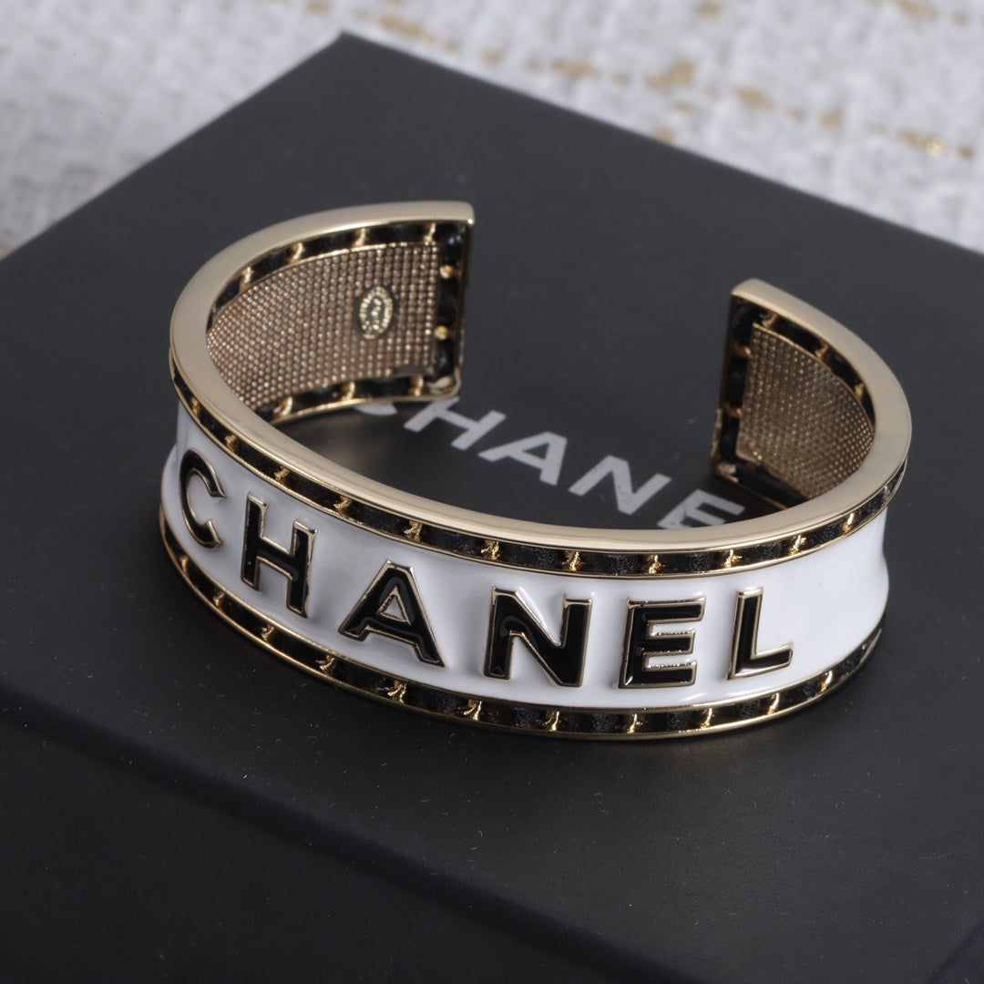 18K Chanel White Cuff Bracelet