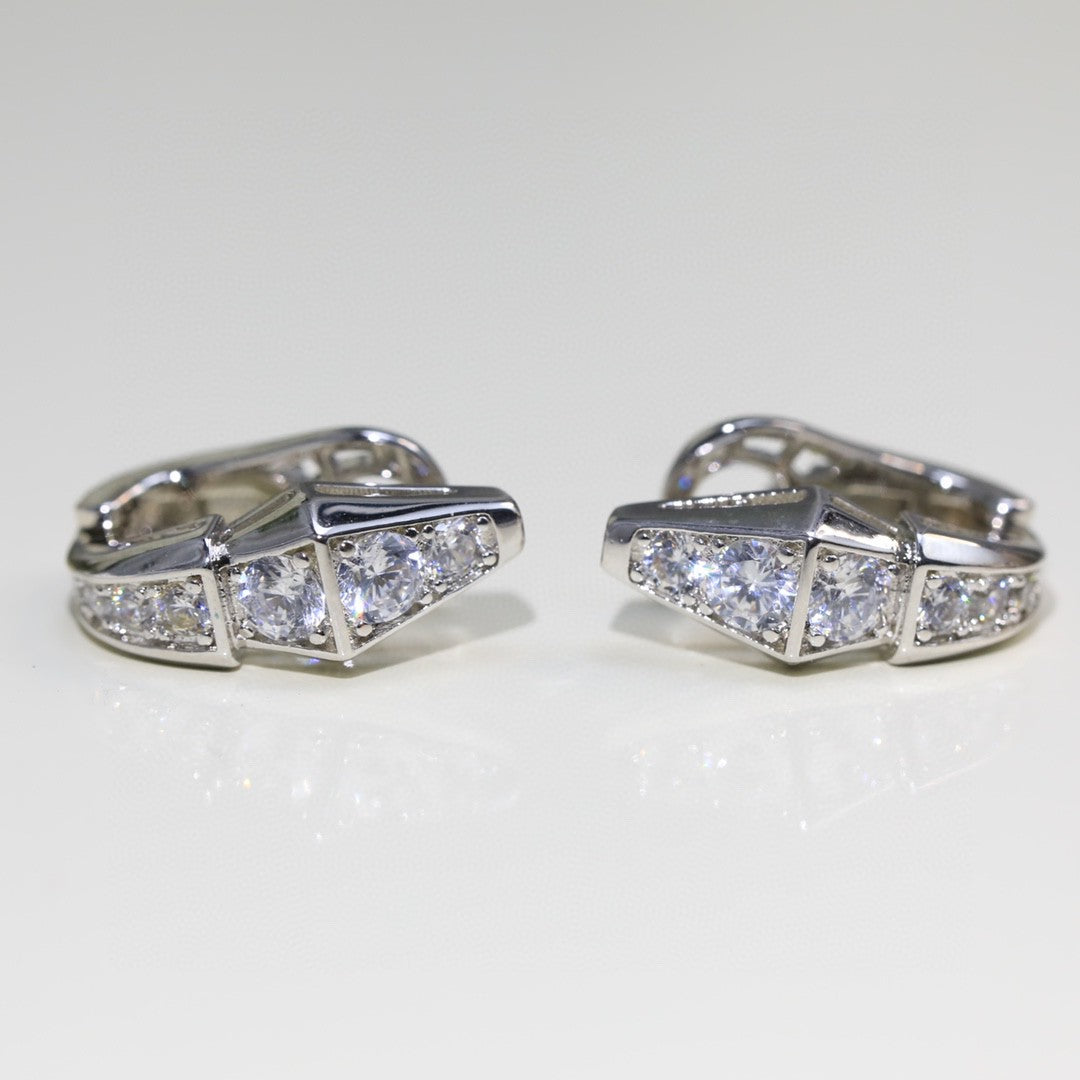 18K BVLGARI BV Serpenti Diamond Earrings