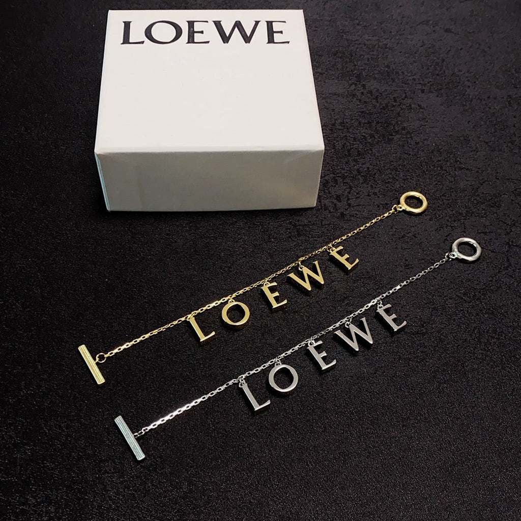 18K Loewe Anagram Letter Bracelet