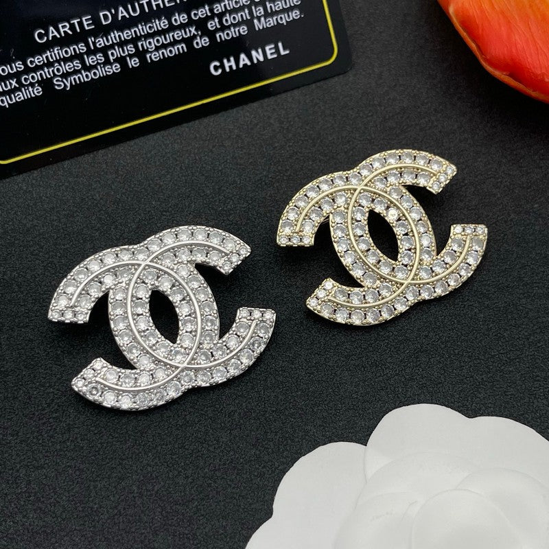18K Chanel Full Diamond Brooch
