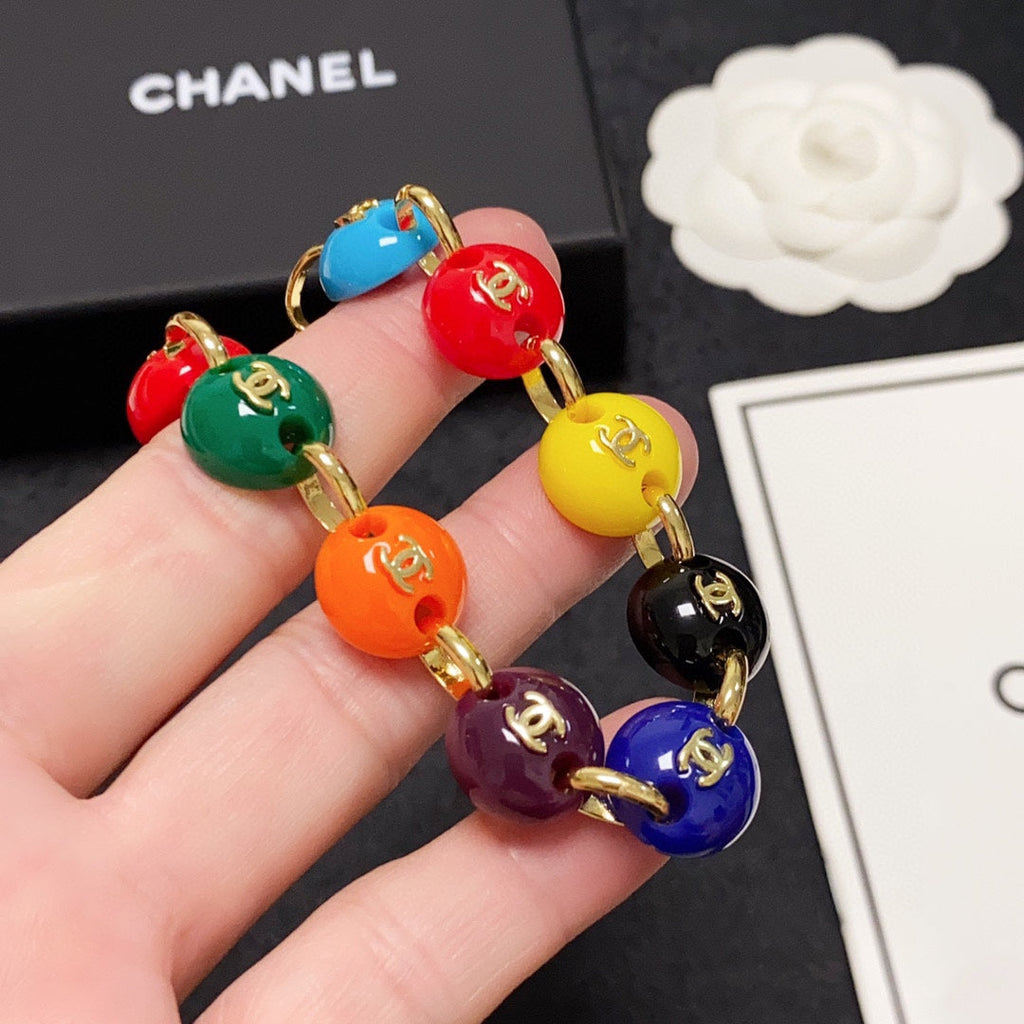 18K Chanel Color Beads Bracelet