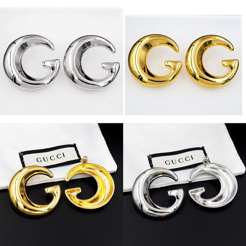 18K Gucci Large Gold Earrings
