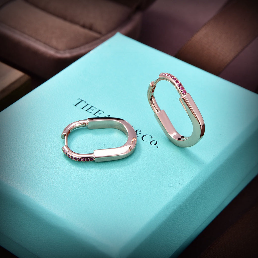 18K Tiffany Lock ROS隆搂| Edition Medium Earrings