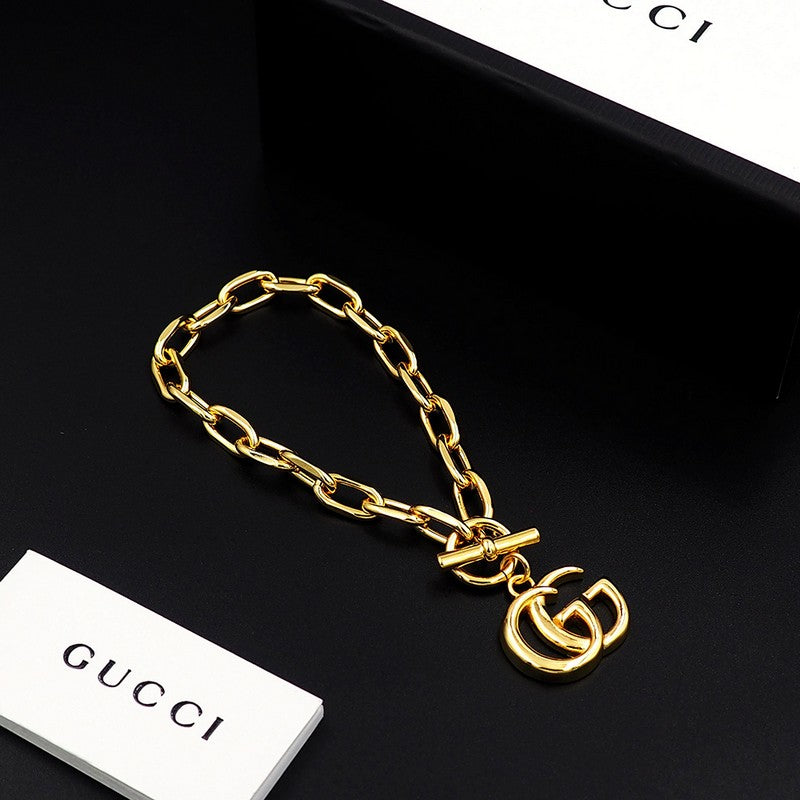 18K Gucci Interlocking G Gold Bracelet