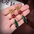 18K Loewe Anagram Color Crystals Earrings