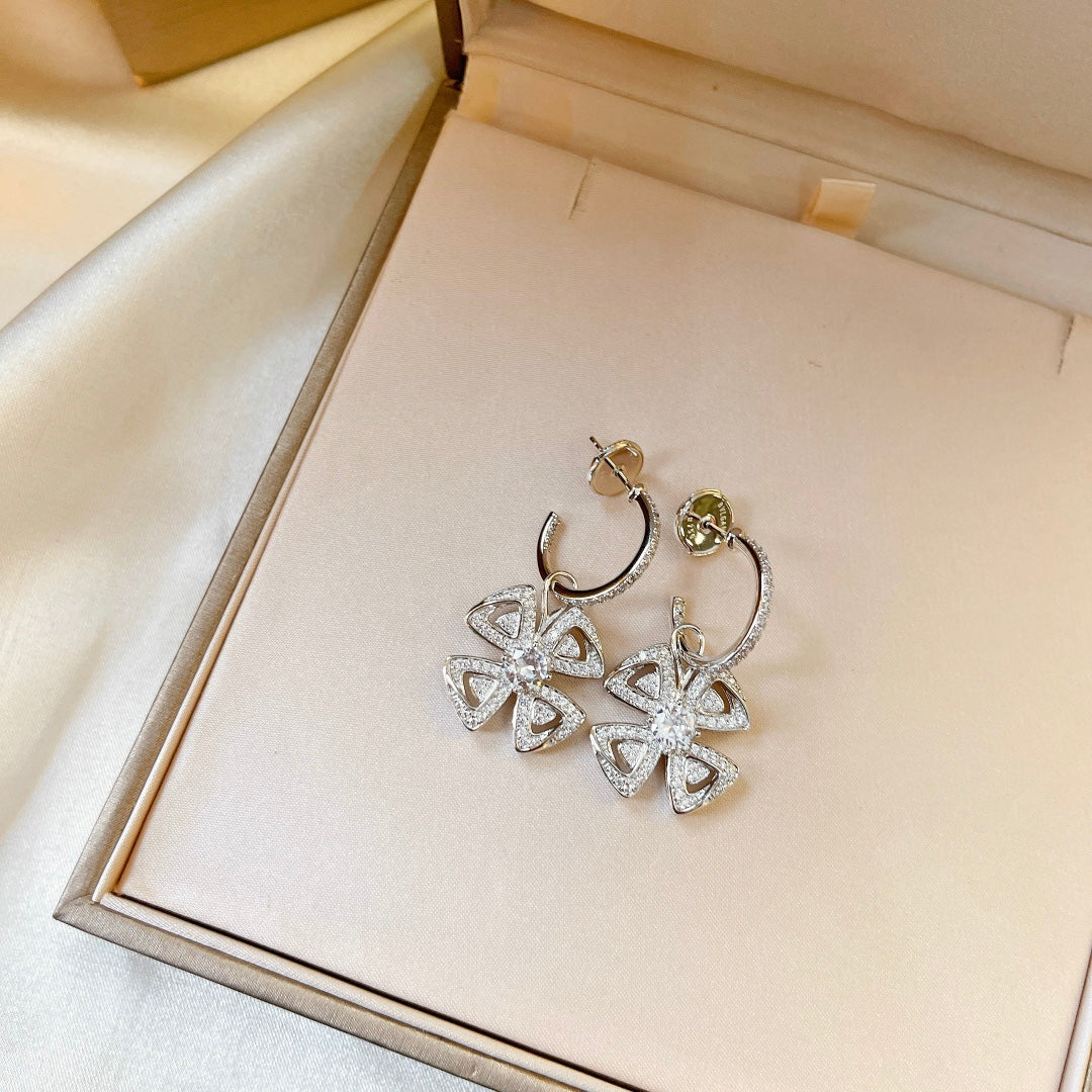 18K BVLGARI BV Fiorever Earrings