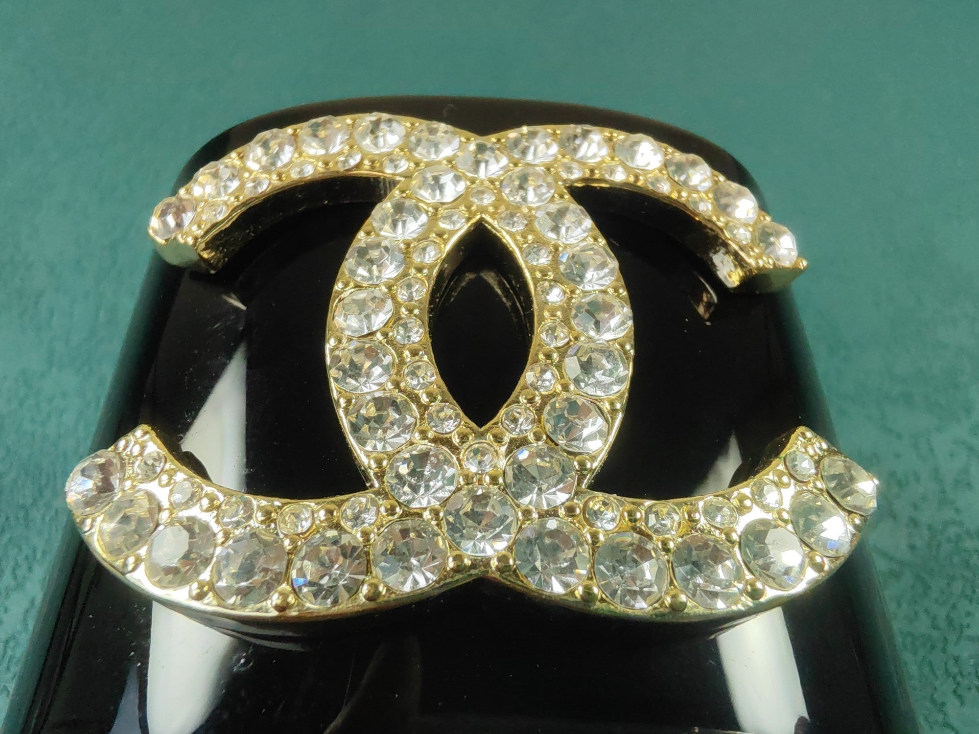 18K Chanel Crystal Cuff Bracelet