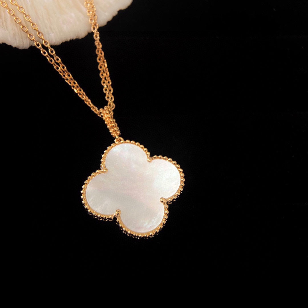 18K Van Cleef & Arpels Magic Alhambra One Motif Pearl Necklace