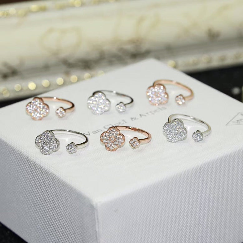 18K Van Cleef & Arpels Magic Alhambra Diamond Ring