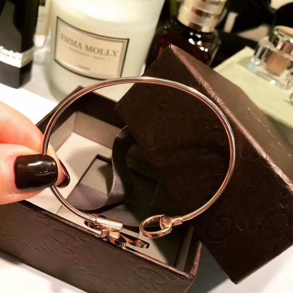 18K Gucci Flora Bangle Bracelet