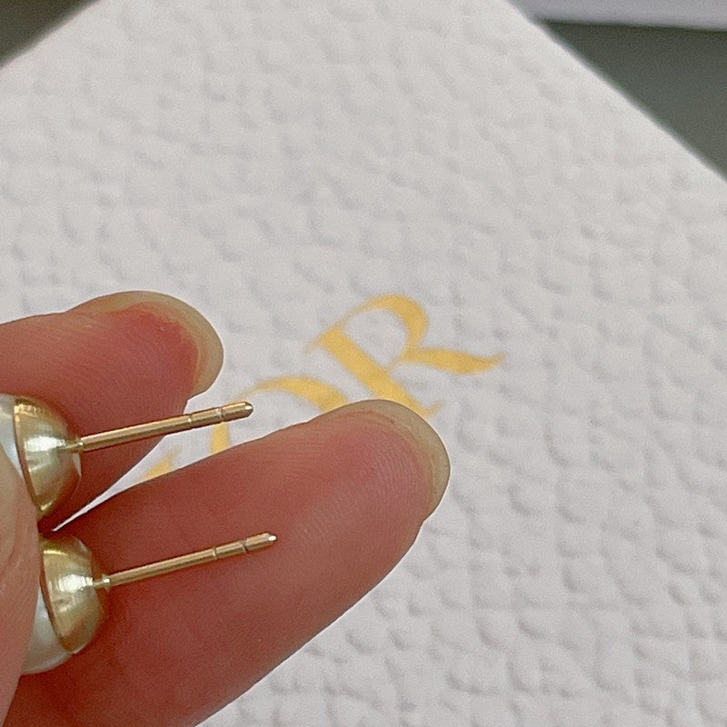 18K Dior Tribales Diamond Ball Earrings