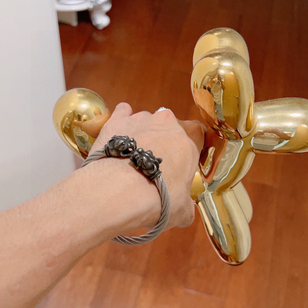 Gucci Double Tiger Head Vintage Bracelet